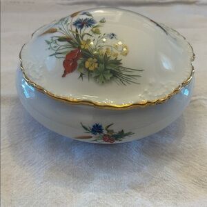 Vintage Limoges France Covered Candy Trinket Dish